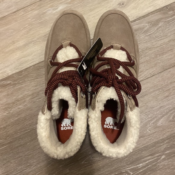 Sorel Waterproof Lined Winter Leather Boots Size 8 - Picture 4 of 10